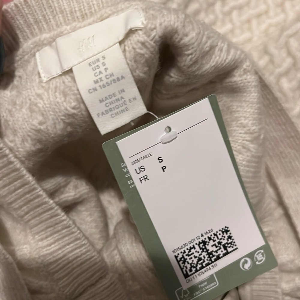 H&M Cream Cable Knit Mini Dress - Picture 5 of 5